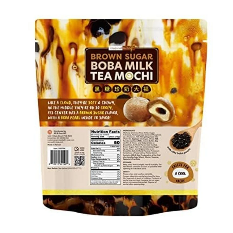 Tropical Fields - Brown Sugar Boba Milk Tea Mochi - 3 x 178g