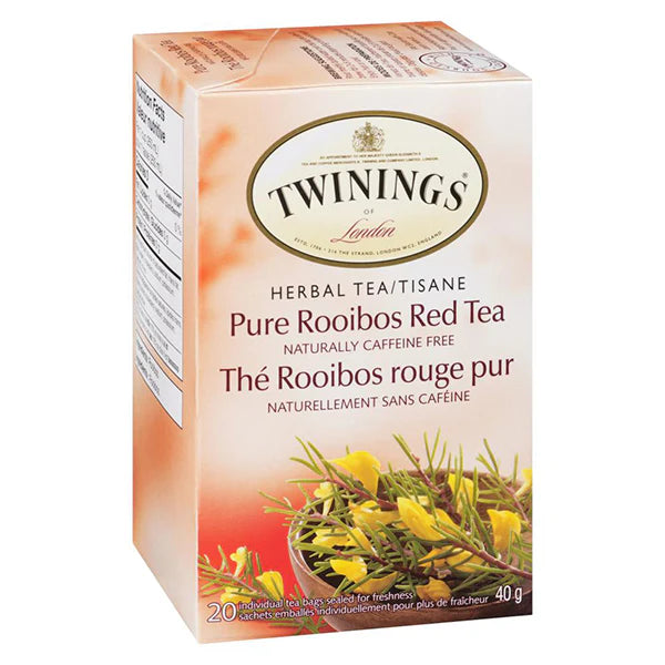 Twinings Pure Rooibos Red Tea - 6 x 20 Ct — Bulk Mart