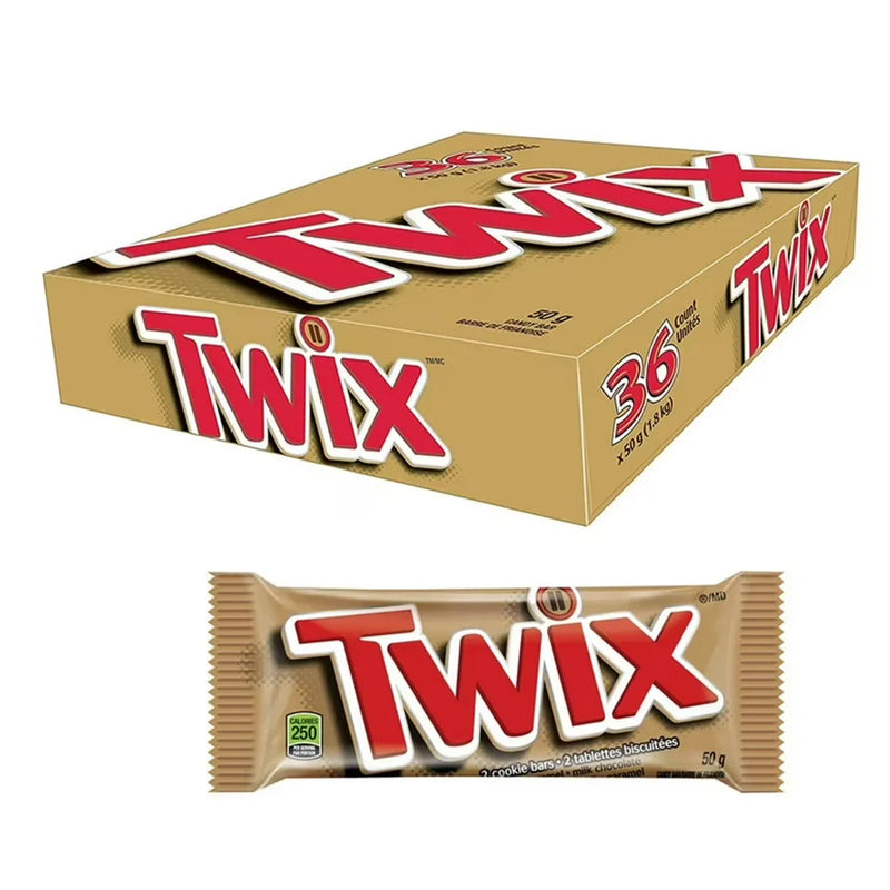 Twix - Chocolate Bar - 36 x 50g