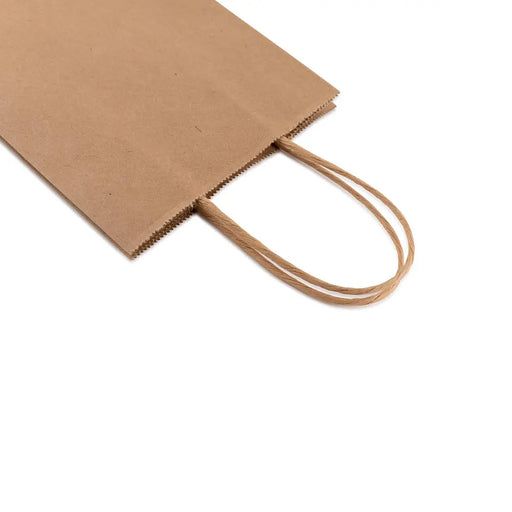 Two Bottle Wine Kraft Paper Bag With Handle