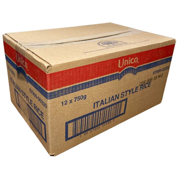 Italian Rice Brand Unico Italian Style Rice 12 x 750g, Wholesale Rice Supplier — Bulk Mart