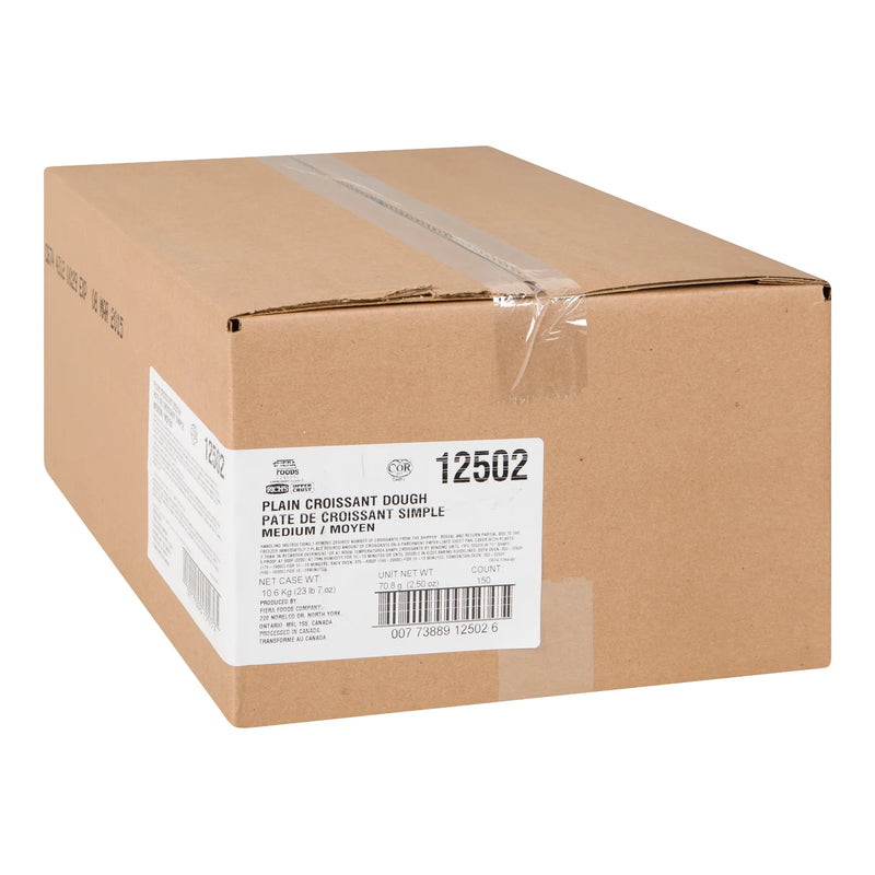 Upper Crust - 2.5 Oz Plain Croissant Dough Bulk - 150 Each