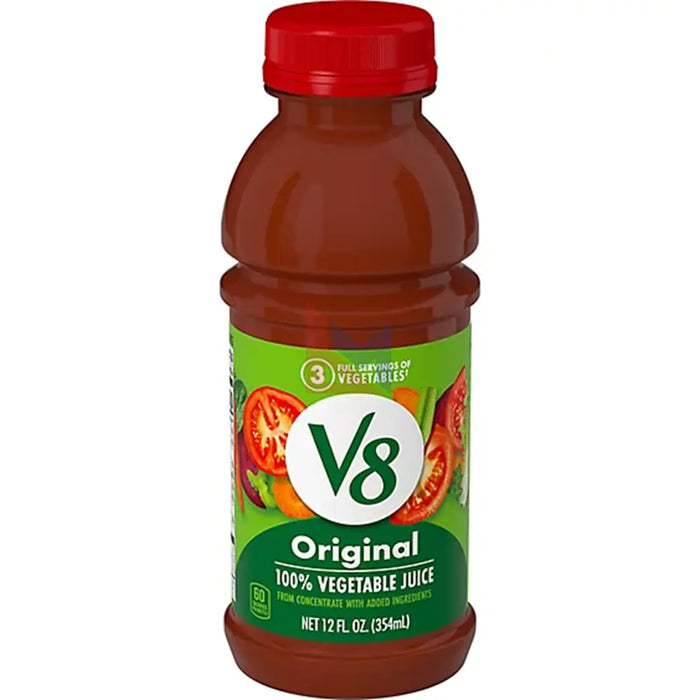 V8 - Original Vegetable Juice Plastic Bottle - 12 × 354 ml