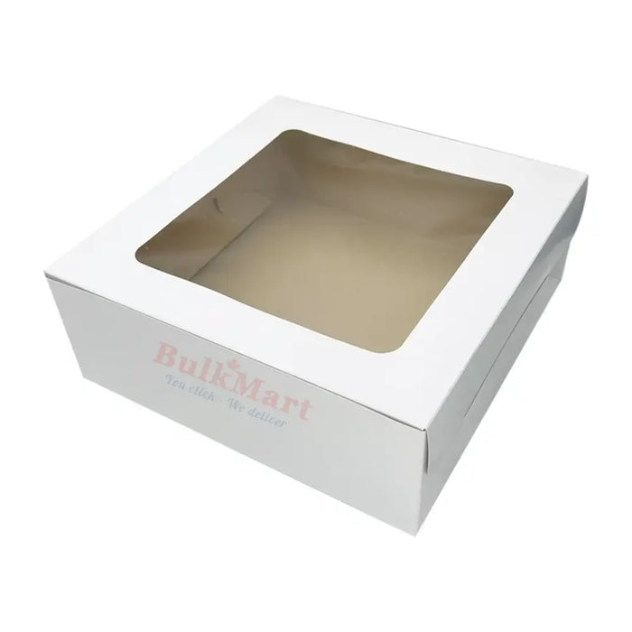 White Window Cake Box 10x10x2.5