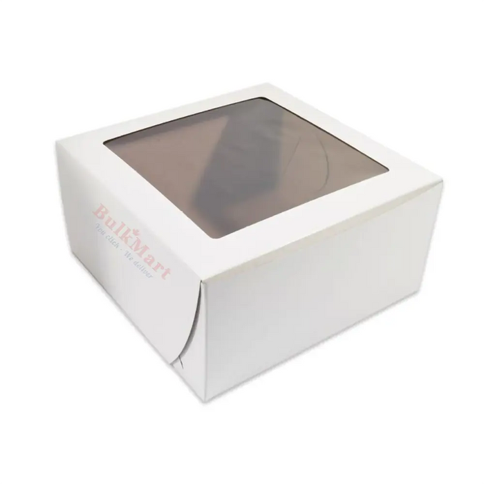 White Window Cake Box 10x10x5