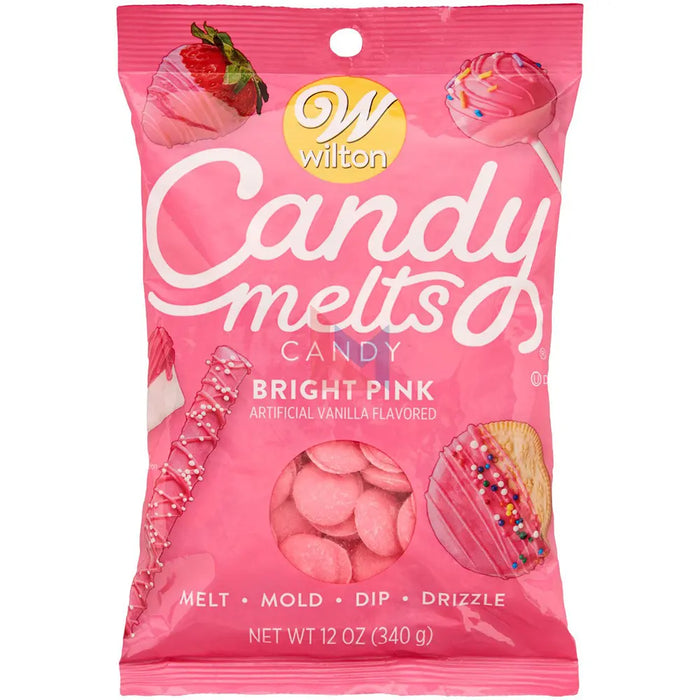 Wilton - Bright Pink Candy Melts / Wafers 12 Oz - 340g