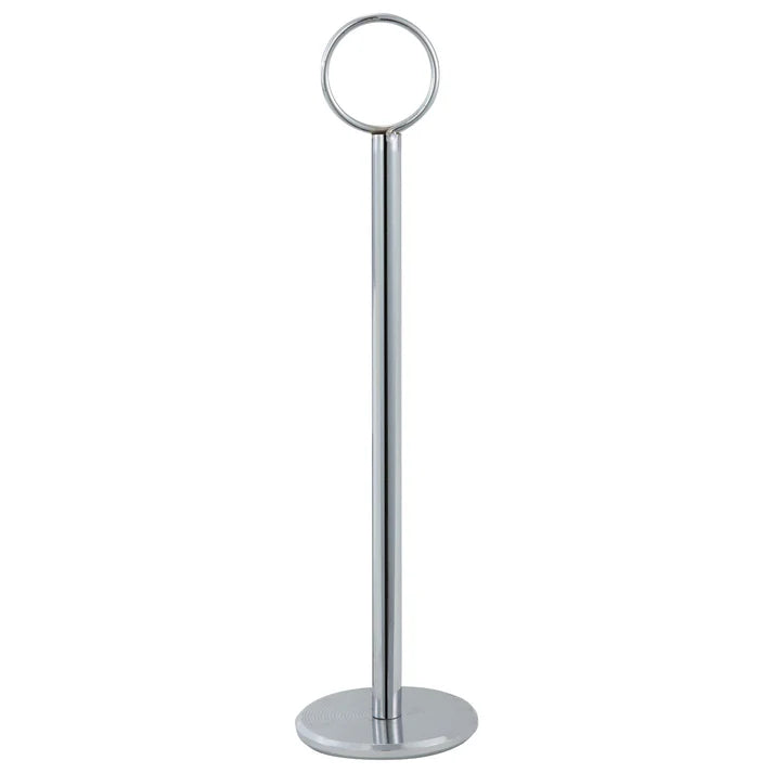 Table Number Holder, Chrome - 8 inch
