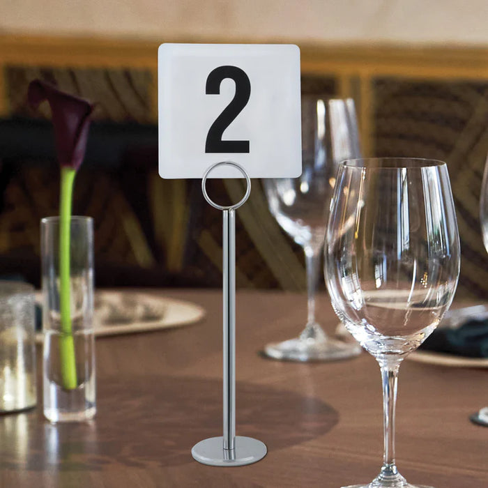 Winco - Table Number Holder, Chrome 12" - Each