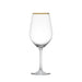 Wine Glass With Gold Rim