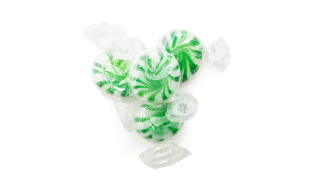 Wrapped Green Pinwheels Mint Candy Bulk Hard Candy - 12 Kg