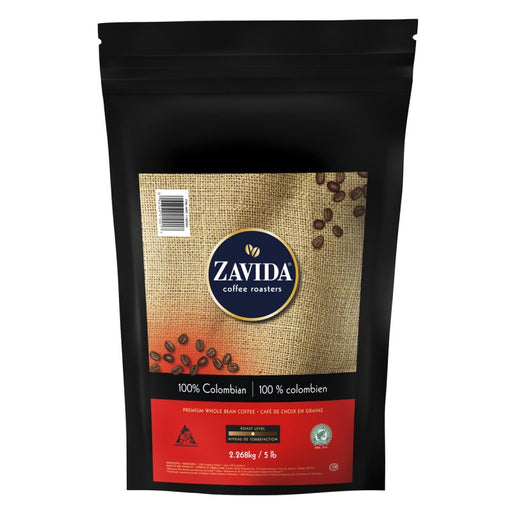 Zavida - 100% Colombian Premium Whole Bean Coffee - 2.268 Kg