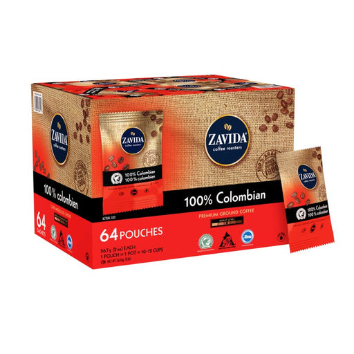 Zavida - 100% Colombian Ground Coffee - 64 x 2 Oz