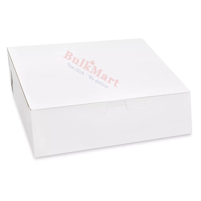 EB Box - Boîte à Gâteaux 12" x 12" x 3" Blanc - 100/Paquet