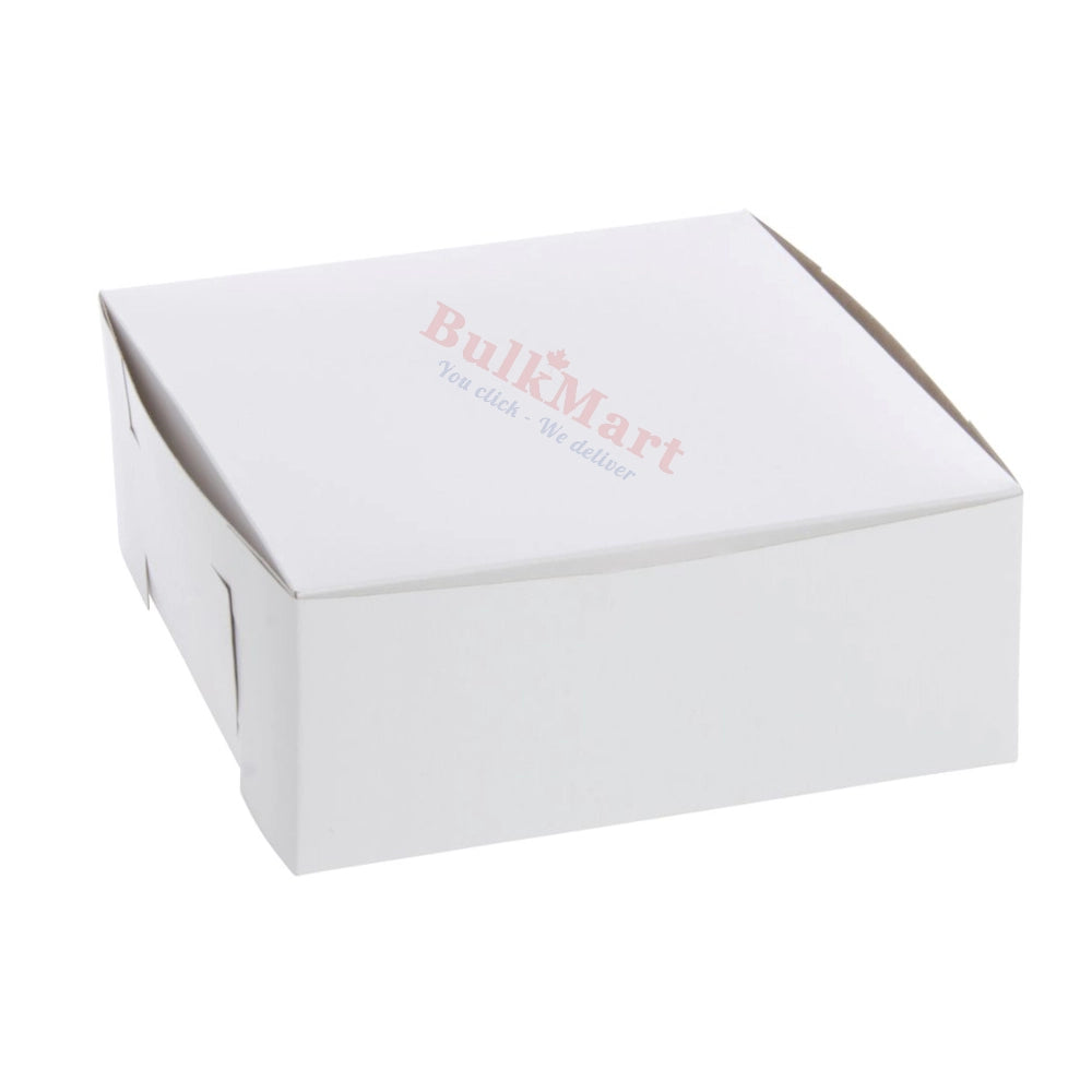 Bakery Container, Cake Box 6.5x4.5x3.5 Inch White 250 Qty, Bulk Mart