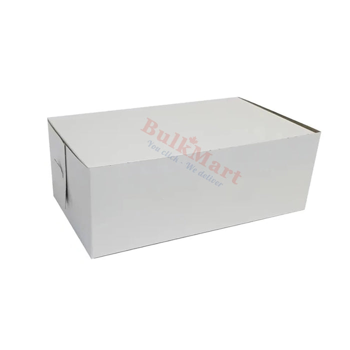 DURA - Cake Box / (Fish & Chips 3 Order) 8" x 4" x 3.5" White - 250/Pack