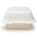 DURA - 6" x 6" x 3" MFPP Microwavable Take Out Container White - 500/Case - Bulk Mart