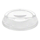 DURA - Clear Strawless Sip-Through Lids for 12-24 Oz, 98mm PET - 50 Pack