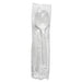 Vintage - Plastic Soup Spoon White Individually Wrapped - 1000/Case - Bulk Mart