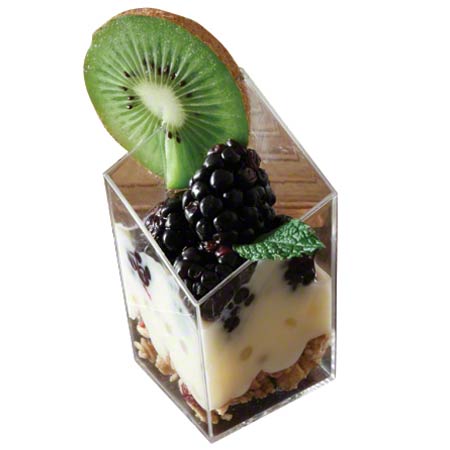 2.5 Oz Diamond Cube Clear Cup 3" x 1.6" - 200/Case