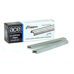 ACE - 70001 Undulated Chisel Point Staples For 702 Clipper - 5000/Box