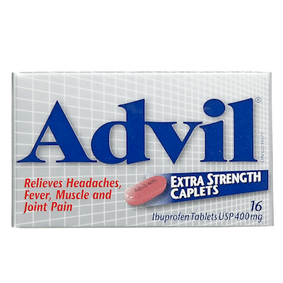 Advil - Extra Strength 400 mg Ibuprofen Caplets - 16 Count