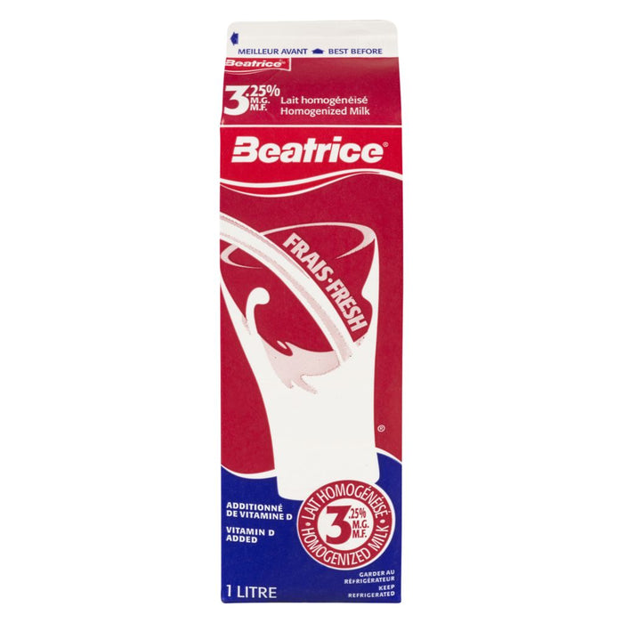 Beatrice - 3.25% Homogenized Milk - 1 L