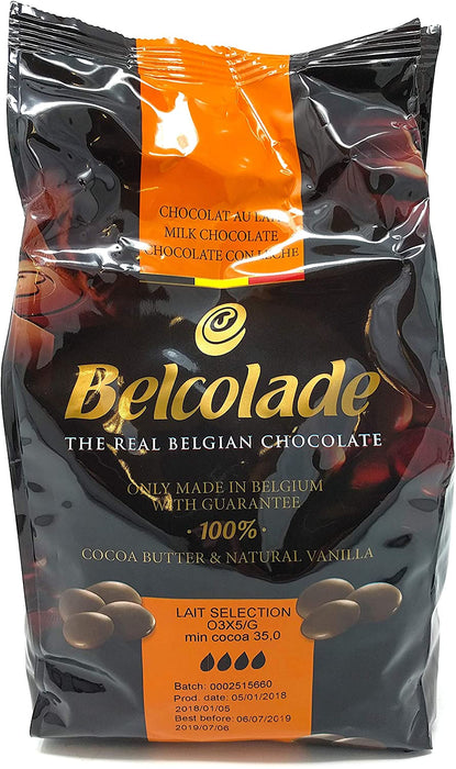 Belcolade - 35% Lait Selection Milk Chocolate Couverture - 15 Kg