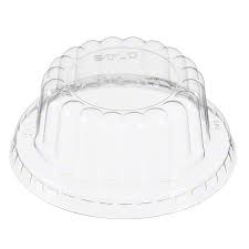 Dart Solo - Clear Dome Plastic Lids No Hole For 5-8 Oz Food Container - 1000/Case