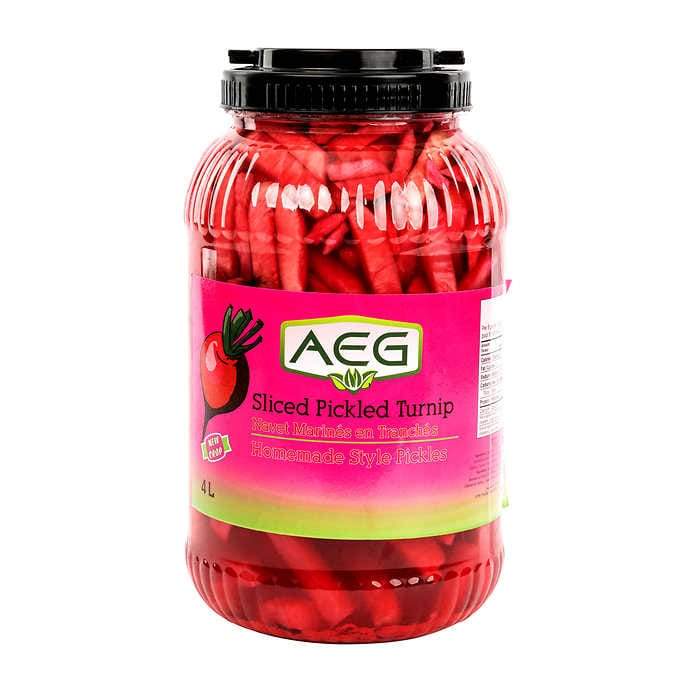 AEG - Sliced Pickled Turnips - 4 L - Bulk Mart