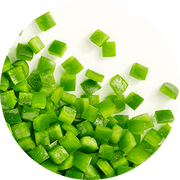 Alasko - Green Pepper Diced 50700 - 2 Kg - Bulk Mart