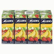 Allen's - Strawberry Banana Cocktail - 8 x 200 ml - Bulk Mart