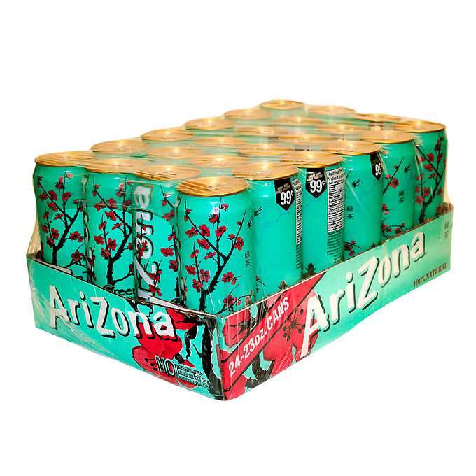 Arizona - Green Tea with Ginseng and Honey - 24 x 680 ml - Bulk Mart