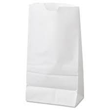 Atlantic - #1 - 1 Lbs White Paper Bag - 500/Pack - Bulk Mart