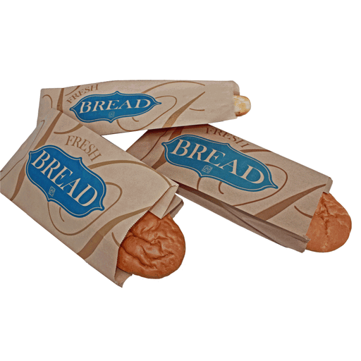 Atlas - 9" x 6" x 16" Fresh Bread Printed Bag 2090002 - 1000/Case - Bulk Mart