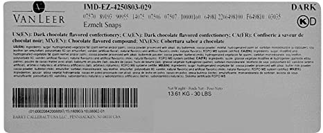 Barry Callebaut - Easymelt Compound Dark Snaps - 20 Kg - Bulk Mart