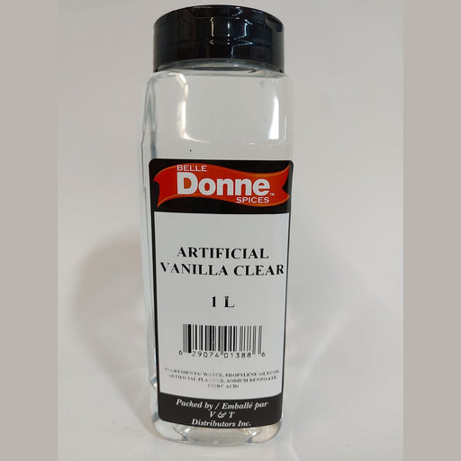 Belle Donne - Artificial Vanilla Extract Clear - 1 L - Bulk Mart