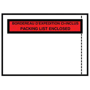 Belle-Pak - 4.5" x 5.5" Packing Slip Envelopes Printed Bilingual - 1000 Pcs - Bulk Mart