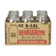 Bernardin - Regular Mason Jar - 6 x 1.9 L - Bulk Mart