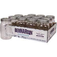 Bernardin - Wide Mouth Mason Jar - 12 x 1L - Bulk Mart