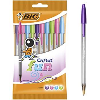 BIC - Cristal BallPoint Pens Assorted -10 / Pack - Bulk Mart