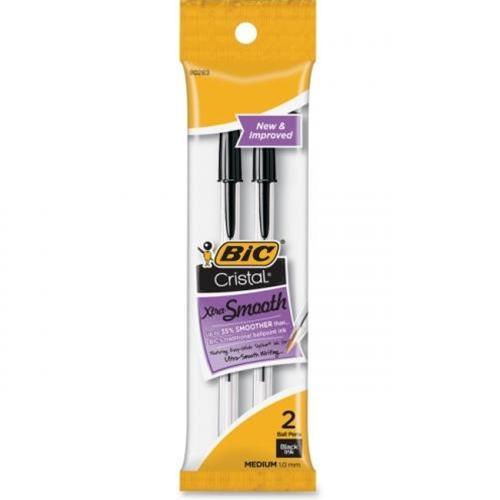 BIC - Cristal Ballpoint Pens Black - 2 / Pack - Bulk Mart
