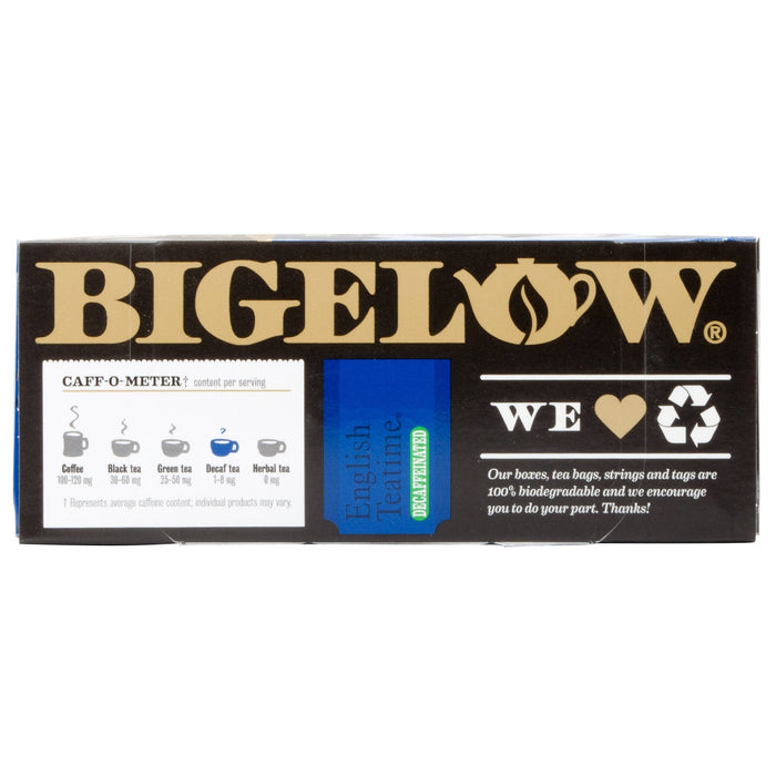 Bigelow - English Teatime Decaffeinated Tea Bags - 28/Box - Bulk Mart