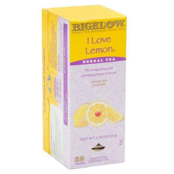 Bigelow - I Love Lemon Herbal Tea Bags - 28/Box - Bulk Mart