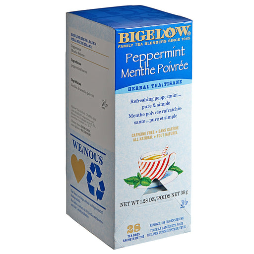 Bigelow - Peppermint Herbal Tea Bags - 28/Box - Bulk Mart