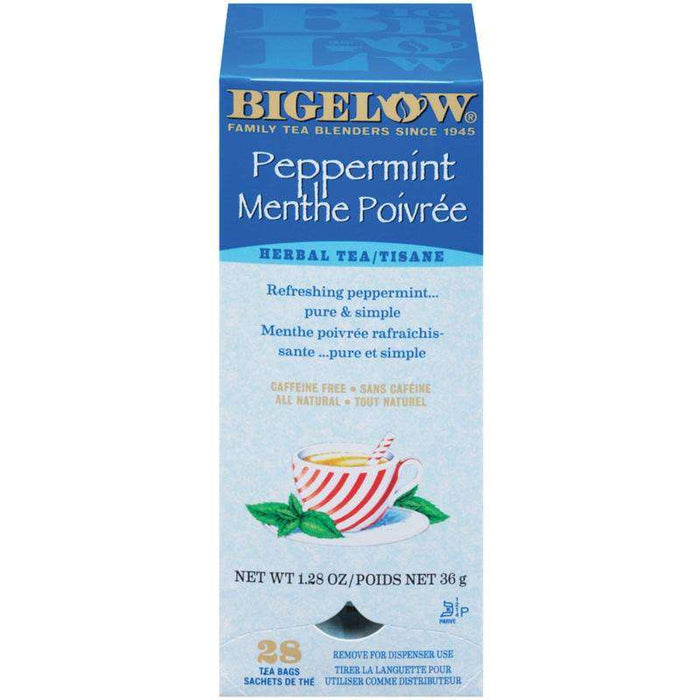Bigelow - Peppermint Herbal Tea Bags - 28/Box - Bulk Mart