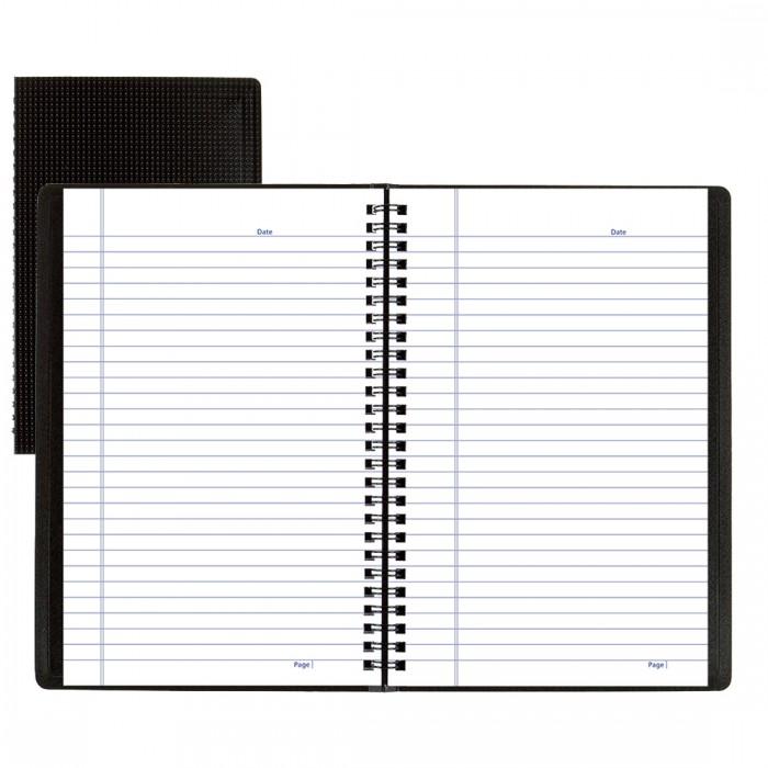 Blueline - Duraflex Notebook 160 Pages Black 9 1/8" x 5 7/8"- Each - Bulk Mart