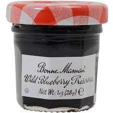 Bonne Maman - Wild Blueberry Jam Mini Jars Kosher 1 Oz - 4 x 15/Pack - Bulk Mart