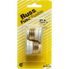 Bussmann - 25 AMP Fuses - 2 / Pack - Bulk Mart