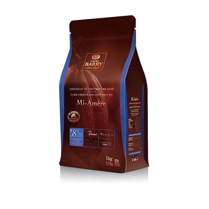 Cacao Barry - 58% Mi-Amere Semi Sweet Chocolate - 5 Kg - Bulk Mart