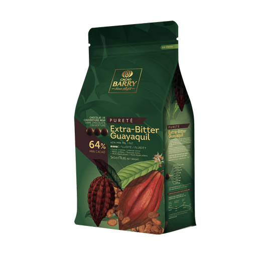 Cacao Barry - 64% Extra-Bitter Guayaquil - 5 Kg - Bulk Mart